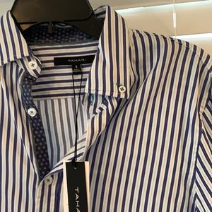Blue And White Tahari Longsleeve Small Brand New With Tags